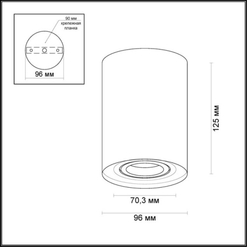 3564/1C HIGHTECH ODL18 000 белый Потолочный накладной светильник IP20 GU10 1*50W 220V PILLARON фото 2 3564/1C HIGHTECH ODL18 000 белый Потолочный накладной светильник IP20 GU10 1*50W 220V PILLARON фото 2