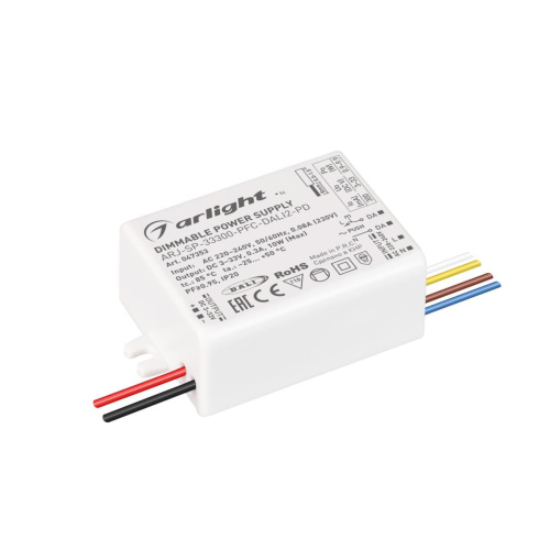 Блок питания Arlight ARJ-SP-33300-PFC-DALI2-PD (10W, 3-33V, 300mA) 047353 Блок питания Arlight ARJ-SP-33300-PFC-DALI2-PD (10W, 3-33V, 300mA) 047353