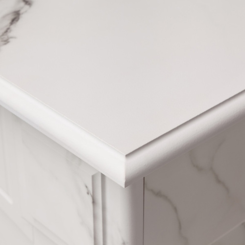 Каминокомплект CAROLINA/БОСТОН Мрамор белый с очагом Электроочаг EVRIKA 25.5 фото 9