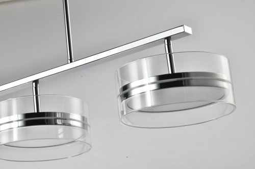 Люстра на штанге хром LED 48Вт 114см Zortes DONUT ZRS.1802.04 фото 3