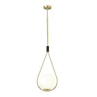 4810/1A PENDANT ODL21 415 золтой/черный/белый Подвес E14 1*40W FLARI