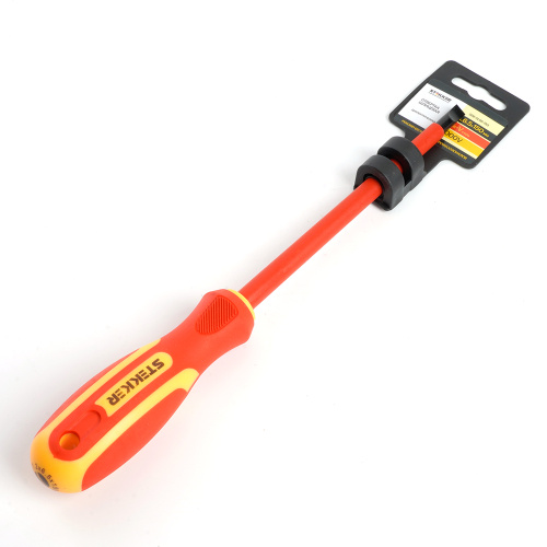 Отвертка шлицевая диэлектрическая STEKKER SL 6.5 х 150мм, SDE-SL65-150 фото 2