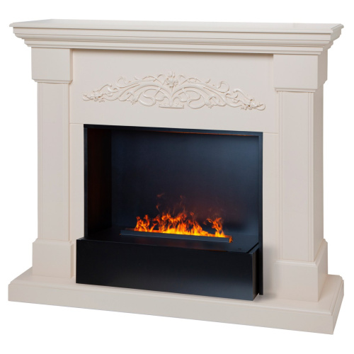 Электрокамин RealFlame Ofelia 26 BG орхидея с очагом 3D Cassette 630 BLACK PANEL фото 3 Электрокамин RealFlame Ofelia 26 BG орхидея с очагом 3D Cassette 630 BLACK PANEL фото 3