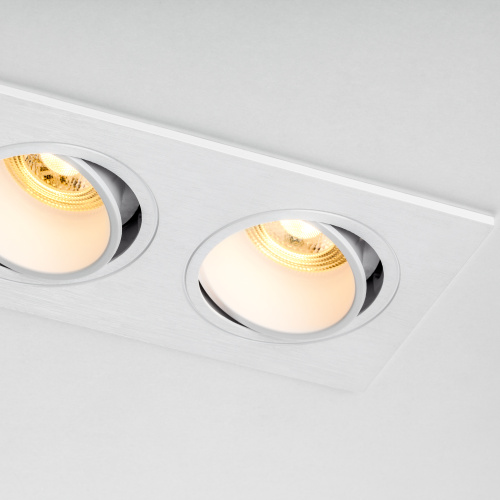 012626 Рамка (светильник) PVC д/LED-модулей 941хх и LED-ламп D50мм SINGO 2X QUAD БЕЛЫЙ фото 6 012626 Рамка (светильник) PVC д/LED-модулей 941хх и LED-ламп D50мм SINGO 2X QUAD БЕЛЫЙ фото 6