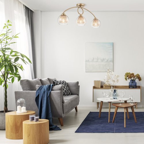 Потолочный светильник Escada 284/3 E14*40W Champagne gold фото 2 Потолочный светильник Escada 284/3 E14*40W Champagne gold фото 2