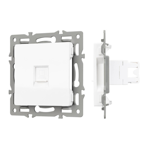 Механизм компьютерной розетки SCT-MPC1-PL-WH (RJ-45, CAT6) Arlight 045301 Механизм компьютерной розетки SCT-MPC1-PL-WH (RJ-45, CAT6) Arlight 045301