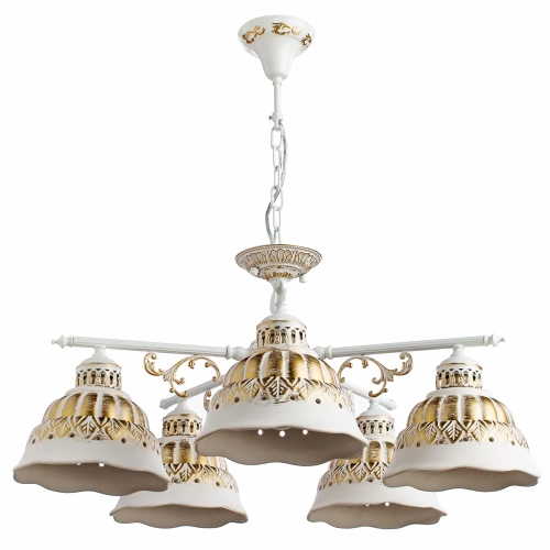 Подвесная люстра Arte Lamp CHIESA A2814LM-5WG Подвесная люстра Arte Lamp CHIESA A2814LM-5WG
