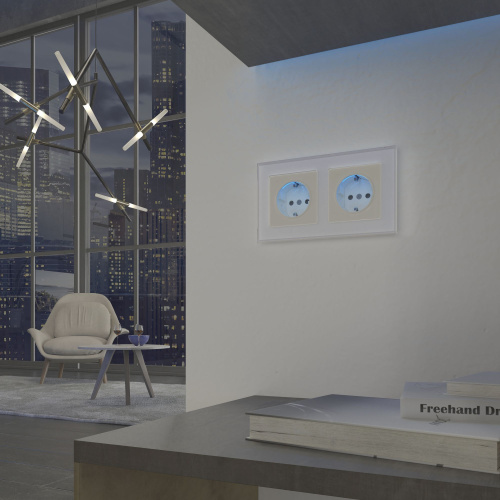 Розетка с подсветкой (слоновая кость) W1171403 фото 4