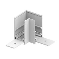 Соединитель угловой для низковольтного накладного шинопровода, белый, LD2001