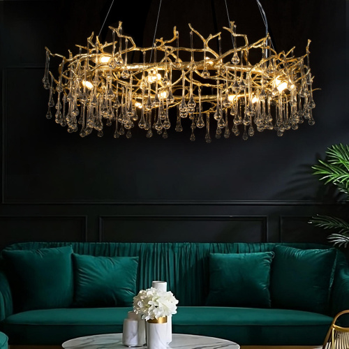 10068/1000 GD  Подвесная люстра LOFT IT Bijout фото 4