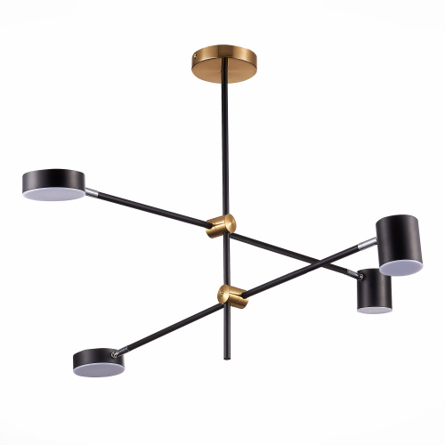 SL1604.432.04 Светильник потолочный ST-Luce Черный, Латунь/Черный LED 4*5W 3000K RODRIGO фото 2