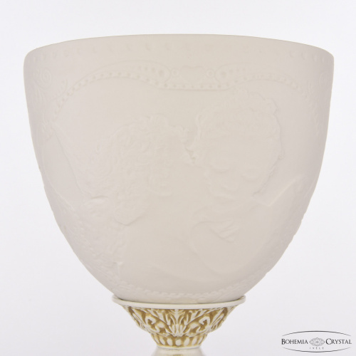 Настольная лампа с костяным фарфором AL79100L/15 WMG P1 Angel Bohemia Ivele Crystal (Богемия Ивеле Кристалл) фото 2 Настольная лампа с костяным фарфором AL79100L/15 WMG P1 Angel Bohemia Ivele Crystal (Богемия Ивеле Кристалл) фото 2