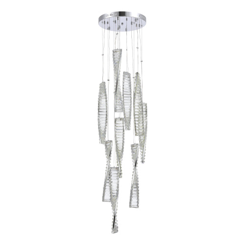 SL6205.103.09 Светильник подвесной ST-Luce Хром/Прозрачный LED 1*99W 4000K ELICA фото 4