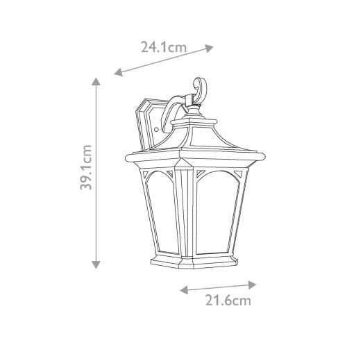 Настенный фонарь QZ-BEDFORD2-M Quoizel, арт. QZ-BEDFORD2-M фото 3
