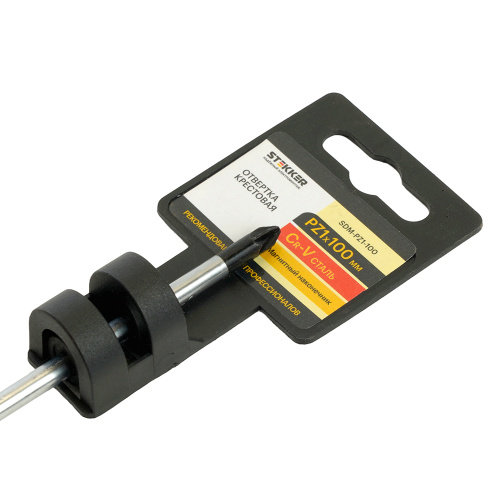 Отвертка крестовая STEKKER Pz 1 х 100 мм, Cr-V, SDM-PZ1-100 фото 4 Отвертка крестовая STEKKER Pz 1 х 100 мм, Cr-V, SDM-PZ1-100 фото 4