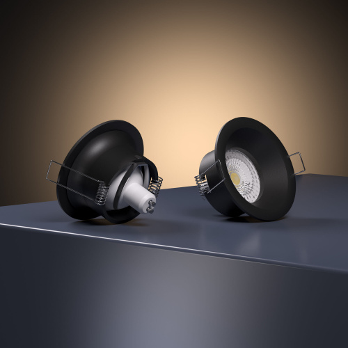 Светильник встраиваемый Andi GU10 черный IP44 25061/01 фото 3