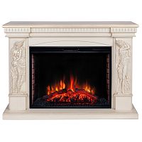 Электрокамин RealFlame Diva 33 WTбелый дуб с золотой патиной с очагом Epsilon 33