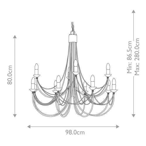 Люстра Elstead Lighting CB12-BLACK фото 6 Люстра Elstead Lighting CB12-BLACK фото 6