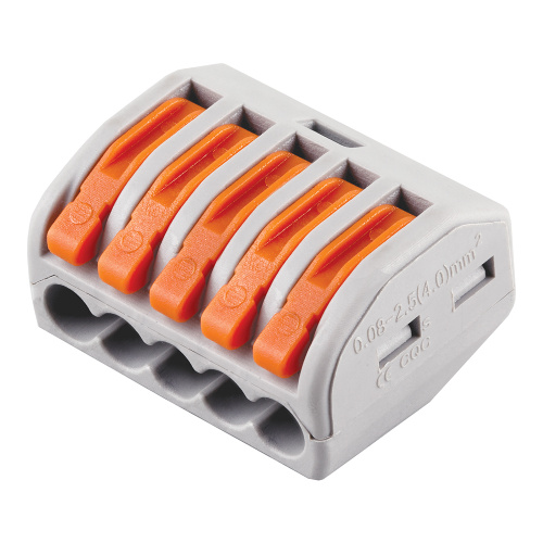 Клемма строительно-монтажная 5-проводная STEKKER, LD222-415 фото 3