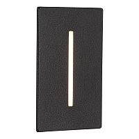 SL9519.408.01 Встраиваемый уличный светильник ST-Luce черный LED 1*3W 3000K SLIM
