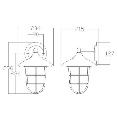 Настенный фонарь HK-MARINA2-S Hinkley, арт. HK-MARINA2-S фото 2