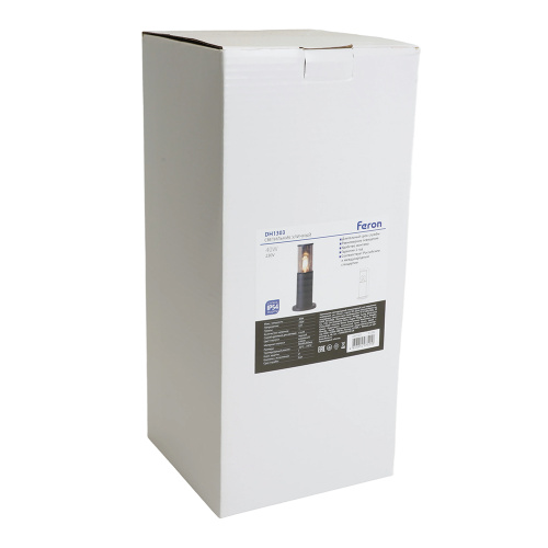 Светильник садово-парковый Feron DH1303, столб,  E27 230V, черный фото 10