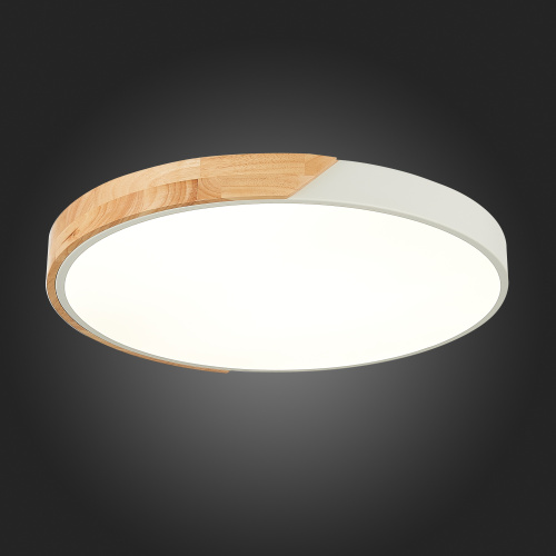 SLE200952-01 Светильник потолочный Белый, Светлое дерево/Белый LED 1*45W 3000K/4000K/6000K FESTA фото 3
