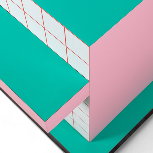 Приставной столик Supersidetable Red Grid фото 2 Приставной столик Supersidetable Red Grid фото 2