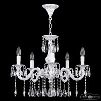 Люстра с хрустальными подвесками AL79101/5/175 A WMN Bohemia Ivele Crystal (Богемия Ивеле Кристалл)