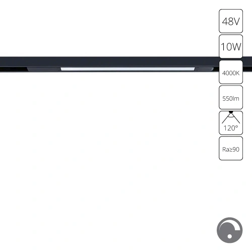 Магнитный трековый светильник Arte Lamp OPTIMA 0.1-10V A7473PL-1BK Магнитный трековый светильник Arte Lamp OPTIMA 0.1-10V A7473PL-1BK