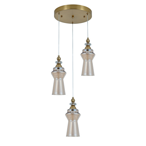 Подвесной светильник 11077/3P Brass фото 2 Подвесной светильник 11077/3P Brass фото 2