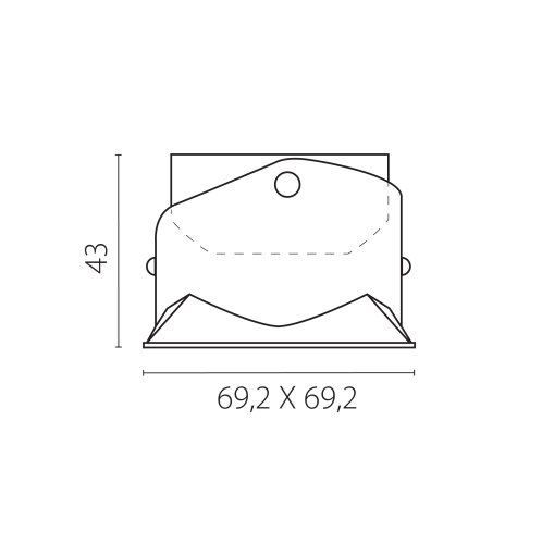 075246 Вставка квадратная поворотная STELLA BASE к 07505x/07507x с углом наклона 30G и вращением на 360G БЕЛЫЙ МАТОВЫЙ фото 6