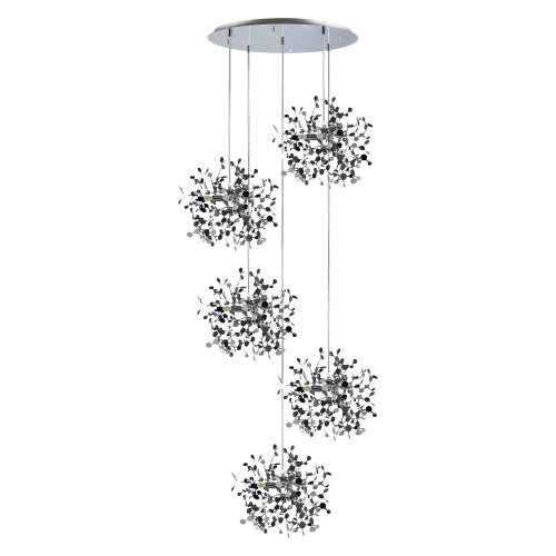 L5PR721134 Подвес пятерной круглый EXTRA 5x3x5W(led) G9 (721134 - 5 + 572154 -1) ХРОМ L5PR721134 Подвес пятерной круглый EXTRA 5x3x5W(led) G9 (721134 - 5 + 572154 -1) ХРОМ
