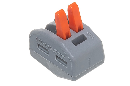 Cтроительно-монтажная клемма 2-проводная STEKKER, LD222-412 (5 штук в упаковке) фото 4