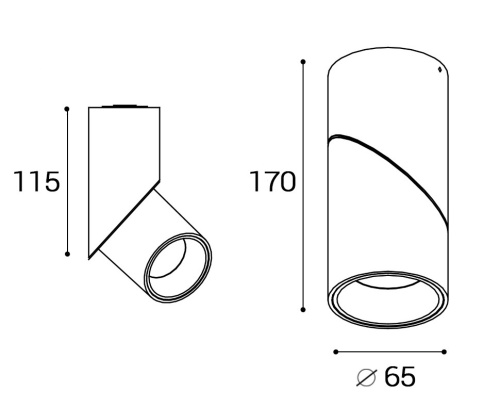 IT02-022 white 4000K светильник потолочный поворотный фото 2