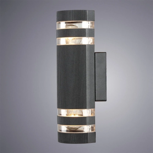 Уличный настенный светильник Arte Lamp METRO A8162AL-2BK фото 2