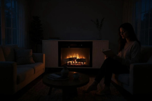 Каминокомплект НАОМИ Белый с очагом Электроочаг MIRAGE/МИРАЖ 25 фото 5