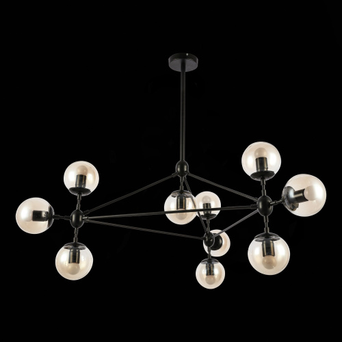 SLE154903-10 Светильник потолочный Черный/Янтарный E27 10*40W LACOTTA фото 7