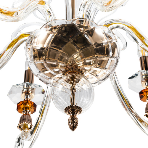 Crystal Lux Люстра Crystal Lux CATARINA SP6 V2 GOLD/TRANSPARENT-COGNAC фото 2 Crystal Lux Люстра Crystal Lux CATARINA SP6 V2 GOLD/TRANSPARENT-COGNAC фото 2