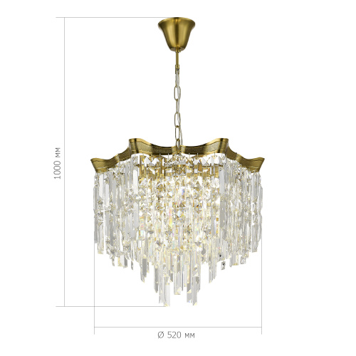 SL1659.303.07 Светильник подвесной ST-Luce Латунь/Прозрачный E14 7*60W OFELIA фото 2