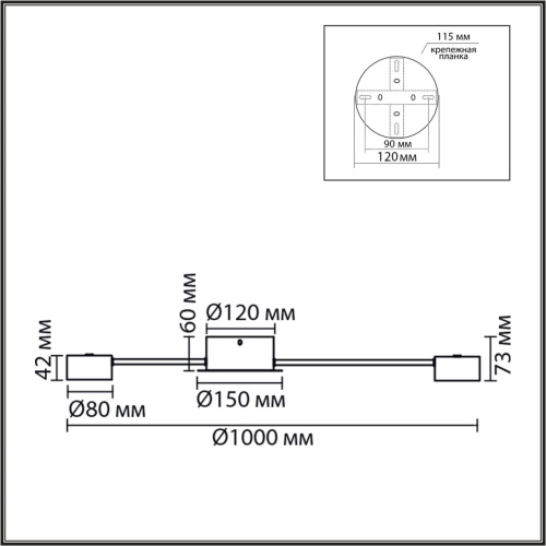 8343/12C COMFI LN26 252 белый, металл Люстра GX53 LED 12*7W 220V TORINA фото 2