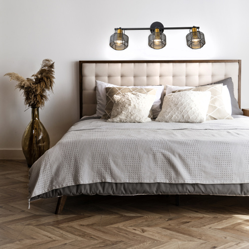 Настенно-потолочный свет Escada 1100/3A E14*40W Black/Gold фото 2