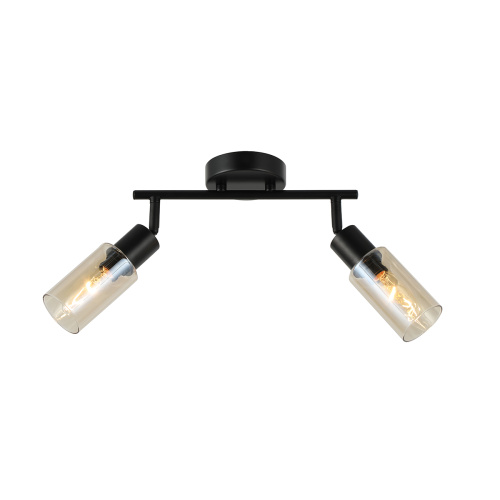 Настенно-потолочный свет Escada 10172/2A E14*40W Black/Amber Настенно-потолочный свет Escada 10172/2A E14*40W Black/Amber