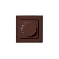 Диммер поворотно-нажимной Liregus Epsilon коричневый 28-1411