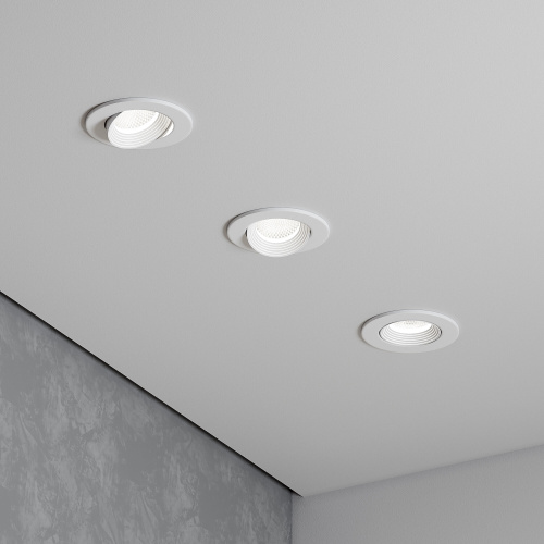 Светильник встраиваемый светодиодный Even белый 25094/LED фото 6