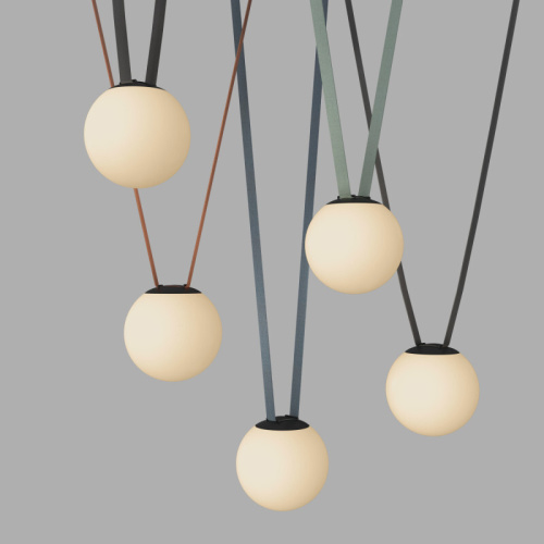 DK5553-BK Cветильник для трека-ремня Belty, серия Orb, со светодиодом, D180*H181мм, 48V DC, 10W, RA90, 120°, 3000K, IP20, белый, акрил фото 4