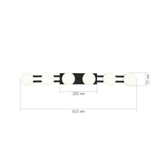 SL6610.401.06 Светильник настенный ST-Luce черный/белый LED 1*12W 4000K MONRO фото 2