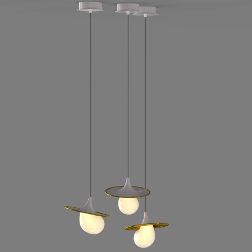 Подвесной светильник 10238P/1 gold/white фото 3 Подвесной светильник 10238P/1 gold/white фото 3