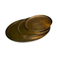 Набор Platter oval antique brass