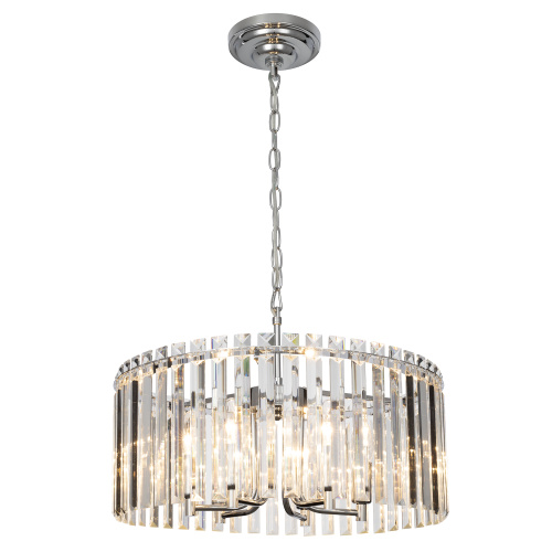 Citilux Джейн CL306161 Хрустальная подвесная люстра Хром фото 2 Citilux Джейн CL306161 Хрустальная подвесная люстра Хром фото 2